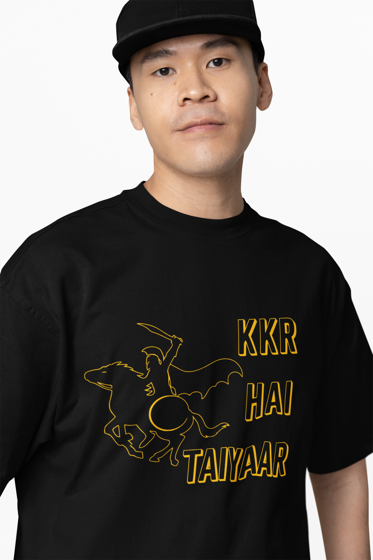 KKR Hai Taiyar Oversized T-Shirts
