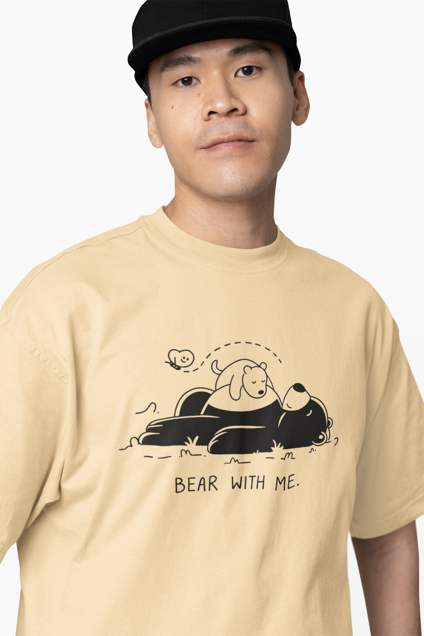 Bear With Me Oversized T-Shirt Comfortable Everyday Wear