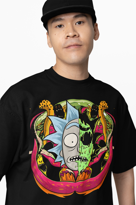 Zombie Version Oversized T-Shirts Bold Horror Streetwear