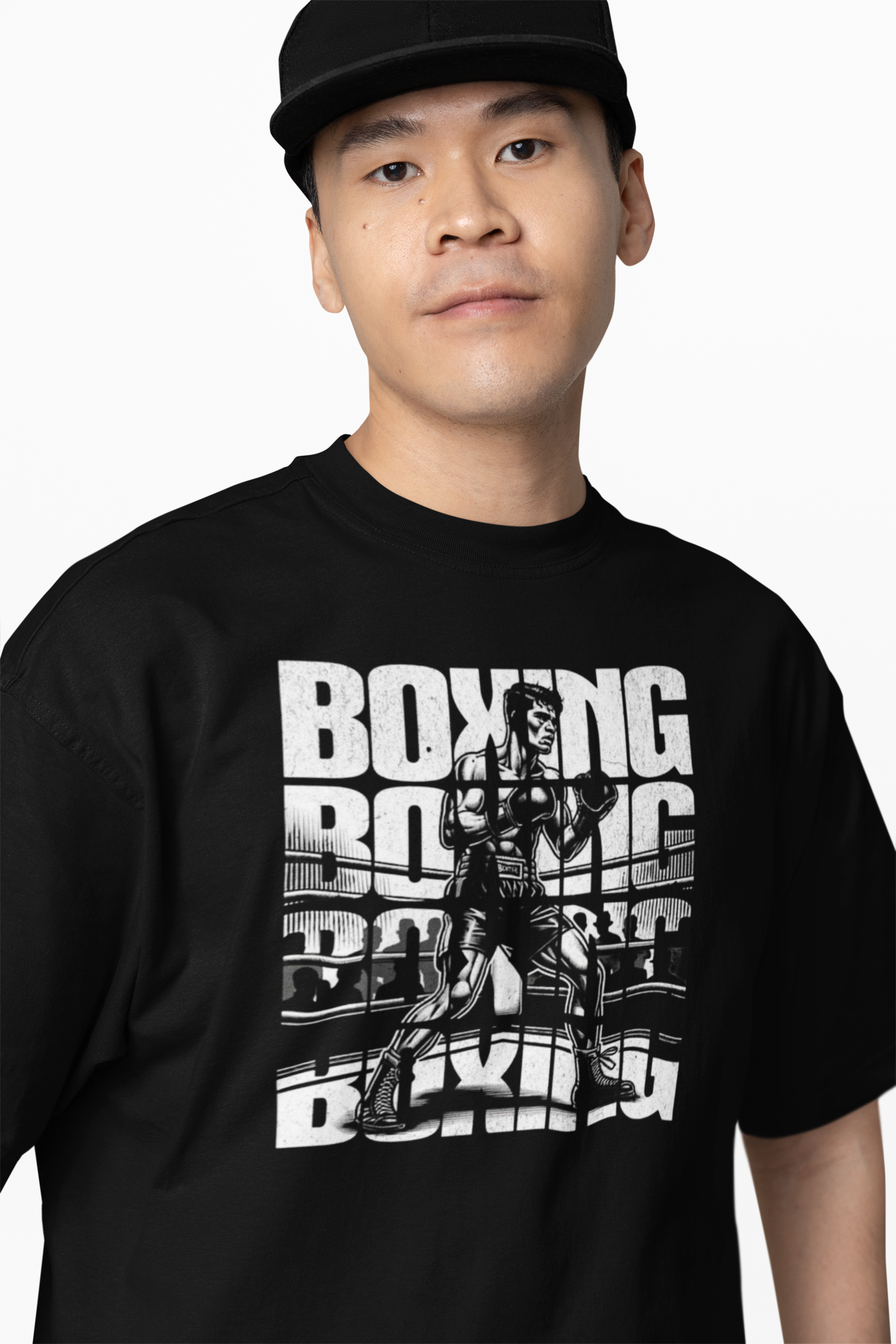 Boxing Man Oversized T-Shirts