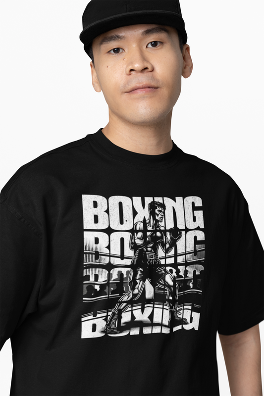 Boxing Man Oversized T-Shirts