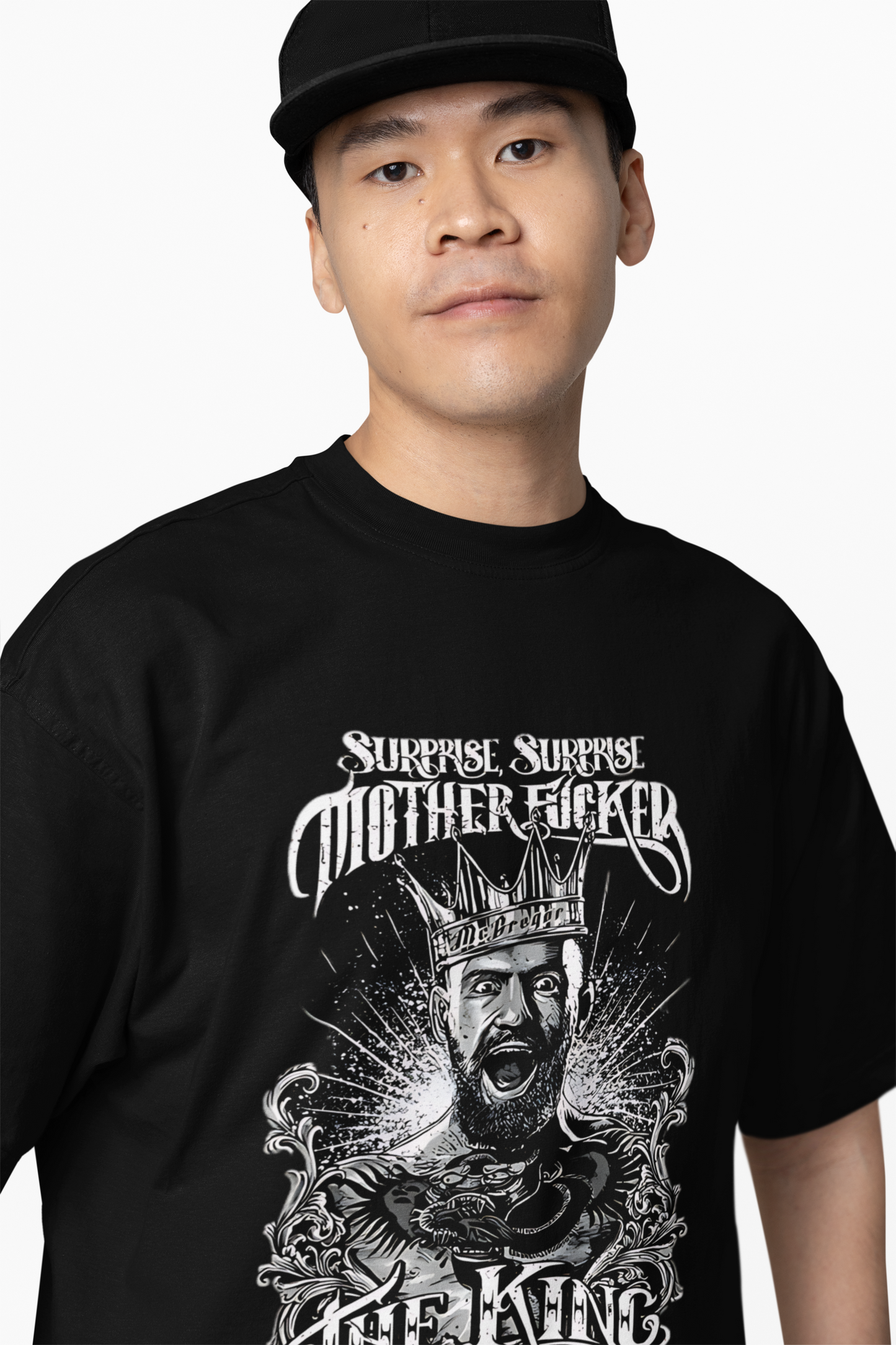 UFC King Is Back Oversized T-Shirt for Fighter Streetwear Tee