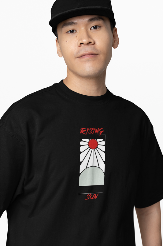 Fire Slash Oversized T-Shirts