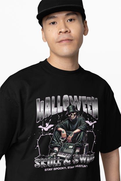 Skull And Swag Oversized T-Shirts Edgy Streetwear Tee