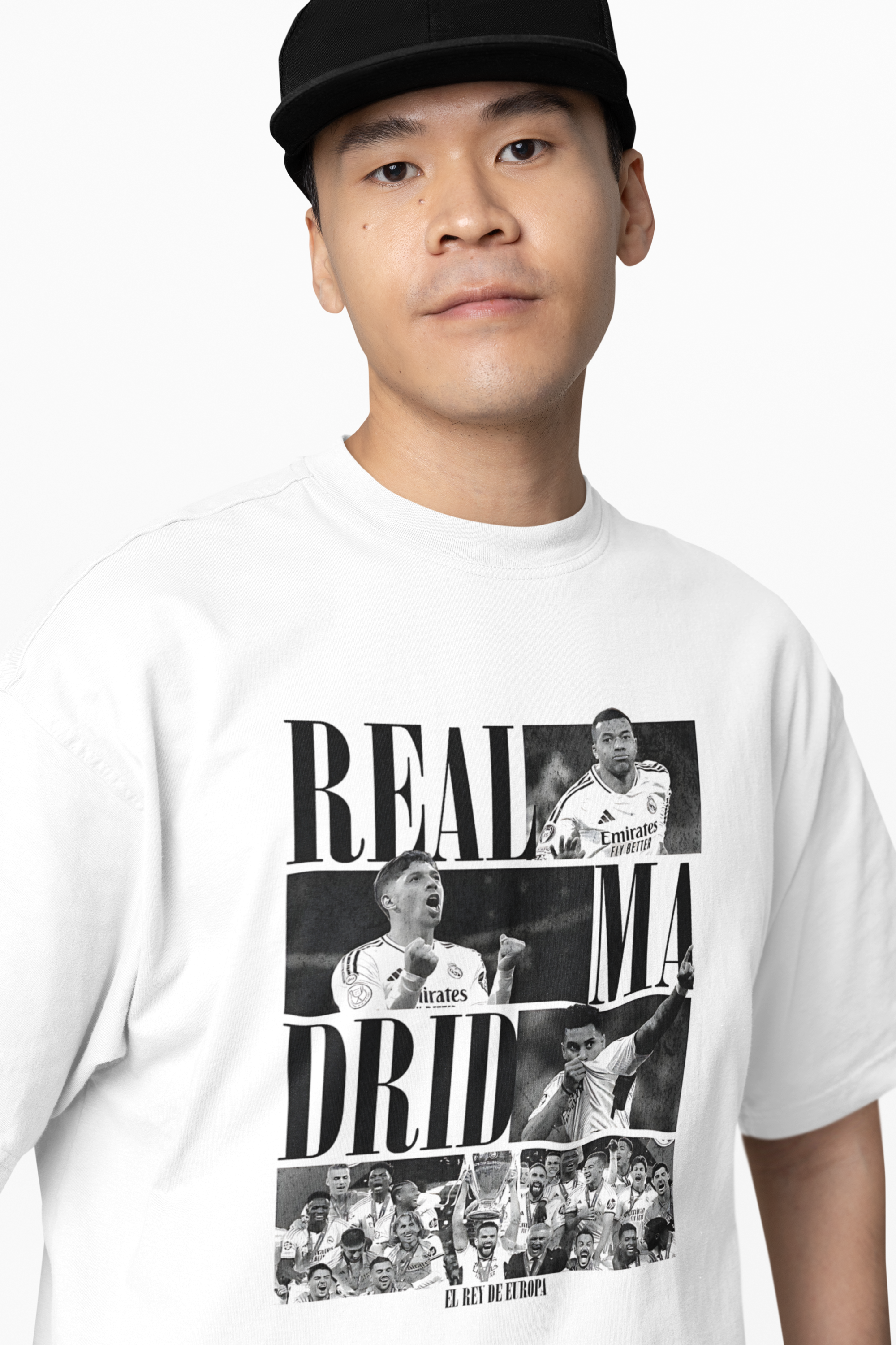 White Dynasty Graphic Oversized T-Shirt