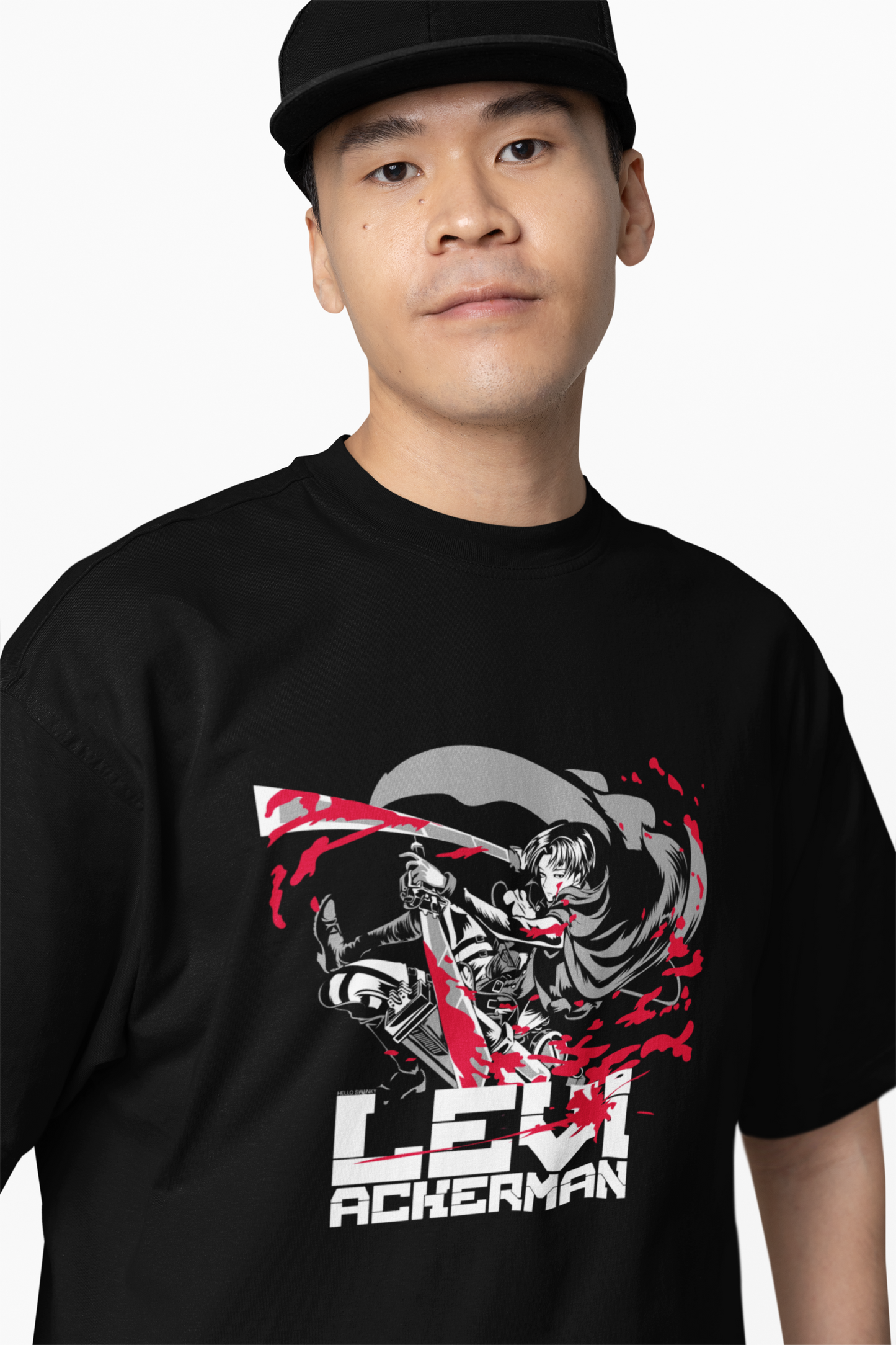 Levi Black Oversized T-Shirt for Comfortable Everyday Wear