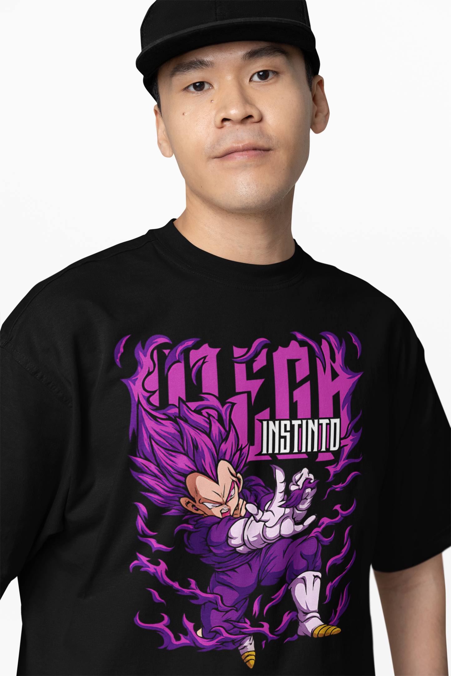Vegeta Oversized T-Shirts Anime Streetwear Style for Fans