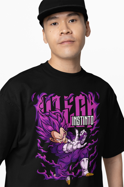 Vegeta Oversized T-Shirts Anime Streetwear Style for Fans