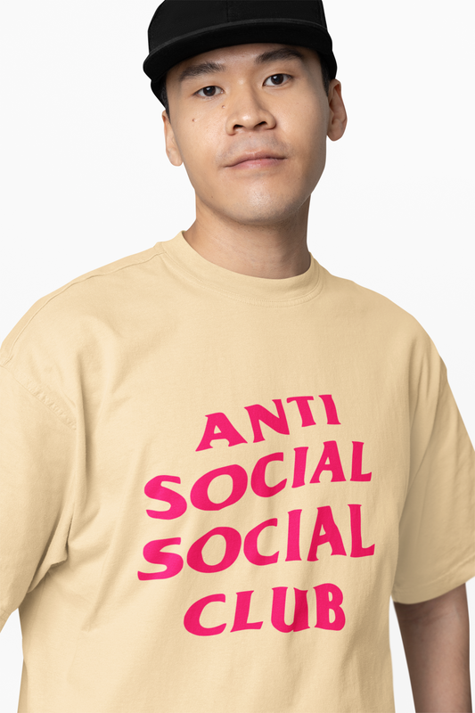 Anti Social Club Oversized T-Shirt Comfortable Graphic T-shirt