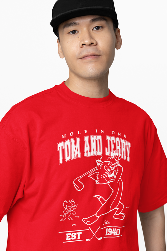 Oversized T-Shirts Hole In One Golf Design Relaxed Daily Wear