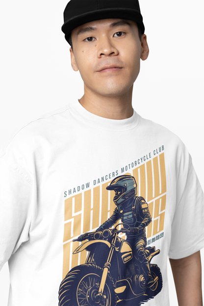 Shadow Biker Oversized T-Shirts – Dark Bold Streetwear Style