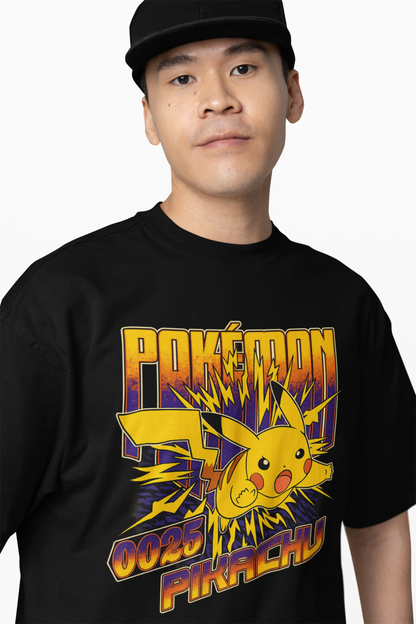 Pikachu 25 Pokemon Oversized T-Shirts – Iconic Anime Wear