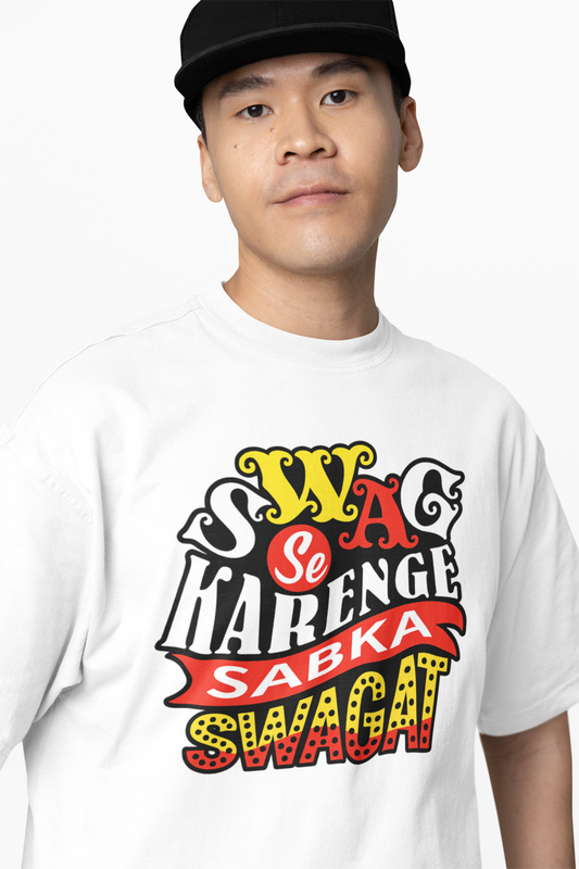 Swag Se Swagat Oversized T-Shirts