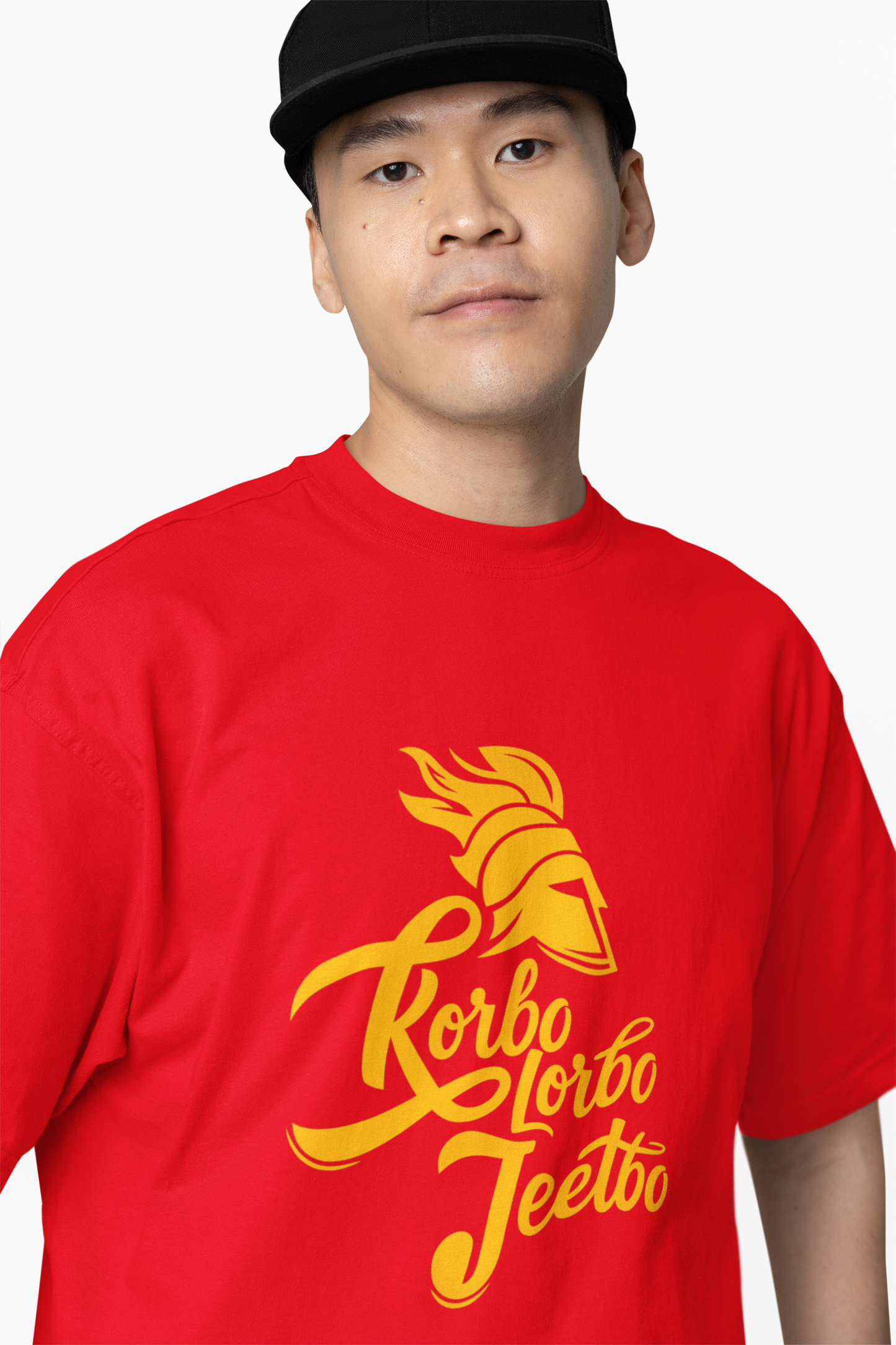 KKR Team Tagline Oversized T-Shirts