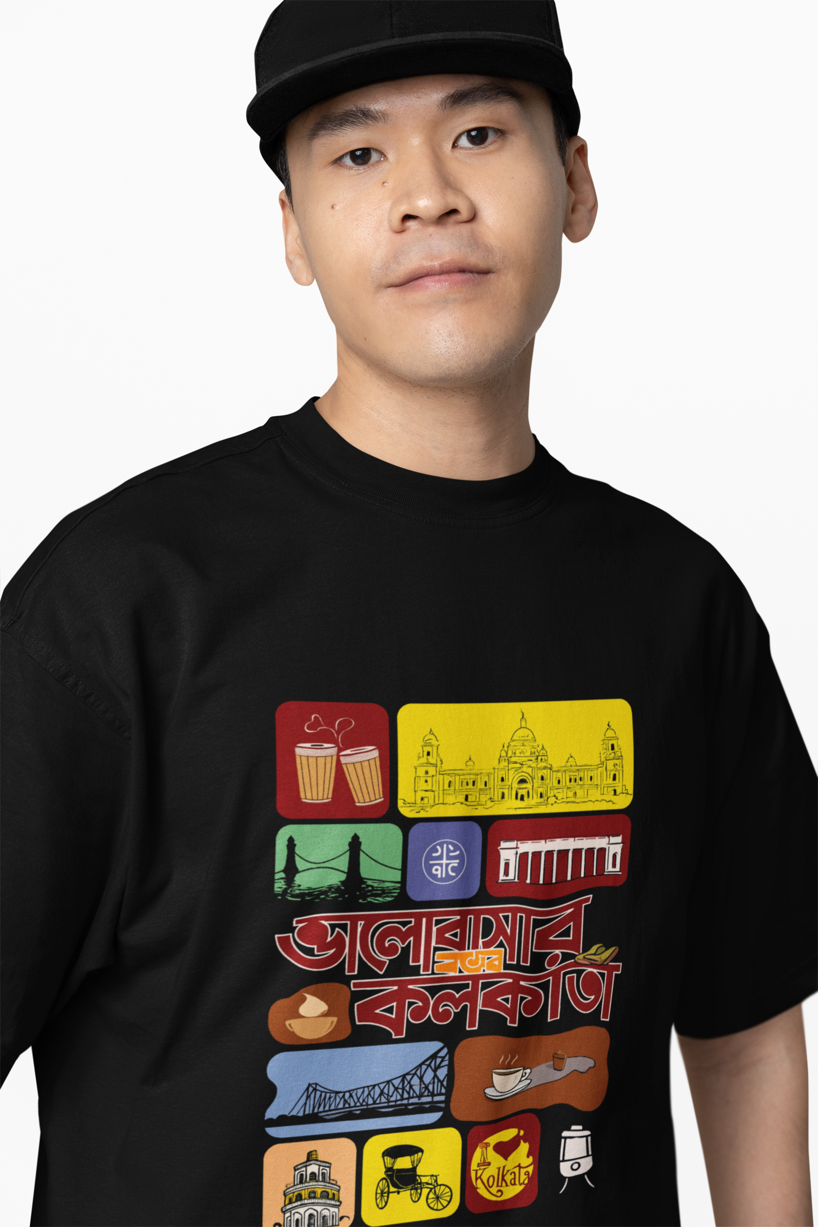 Bengali Culture Oversized T-Shirt Cool Streetwear Graphic