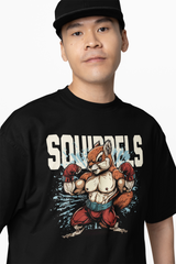 Squirrel Boxer Oversized T-Shirts