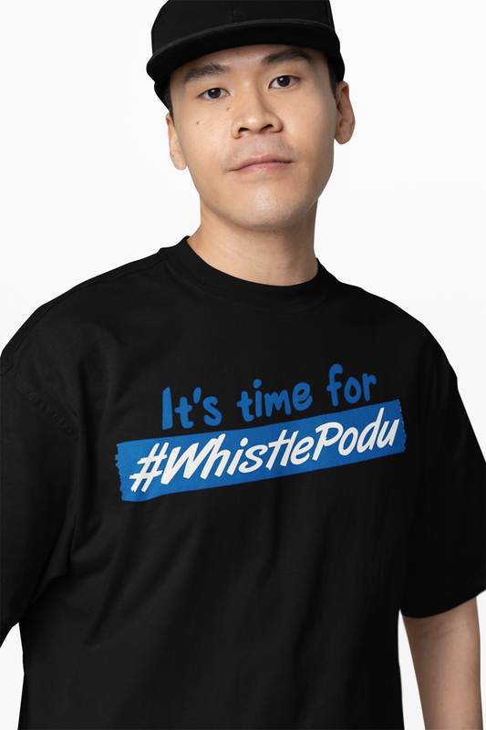 Time For Whistle Podu Oversized T-Shirts