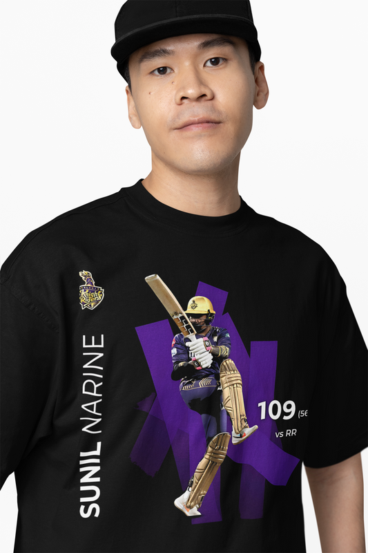 Player Sunil Narine Oversized T-Shirts