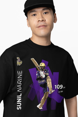 Player Sunil Narine Oversized T-Shirts