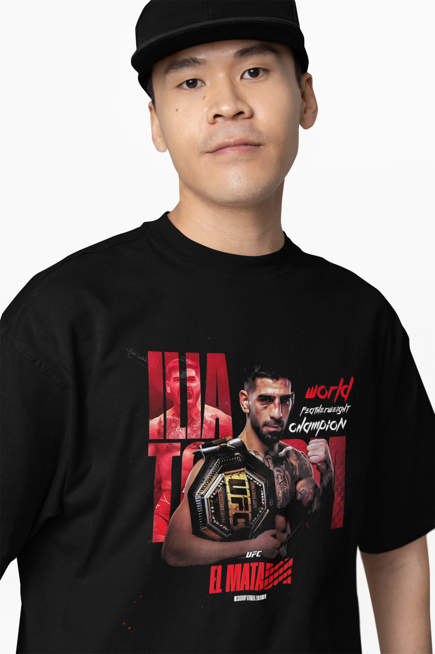 UFC Winner Oversized T-Shirt for Bold Fight Fan Fashion Tees