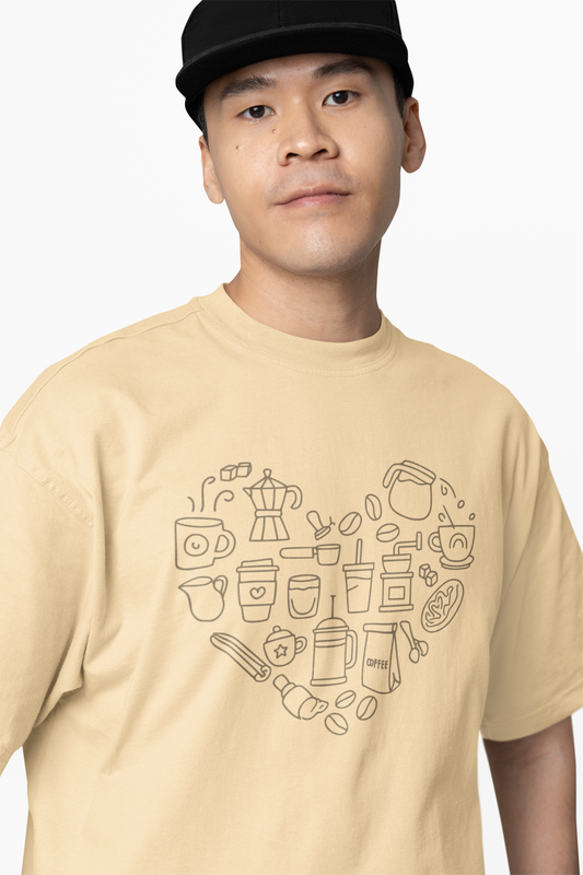 Love Coffee Oversized T-Shirts