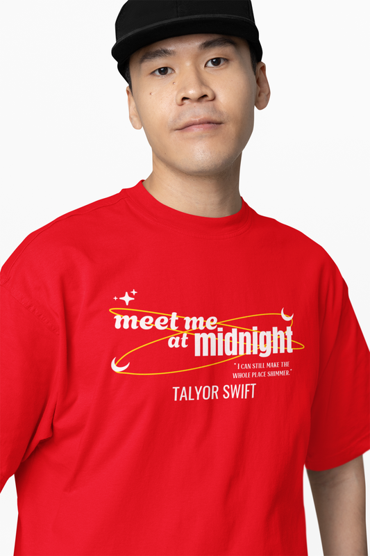 Midnight Oversized T-Shirt Trendy Streetwear Cotton Tee