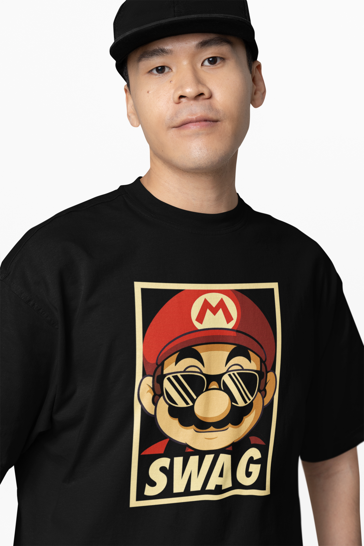 Mario Swag Oversized T-Shirts – Bold & Trendy Streetwear