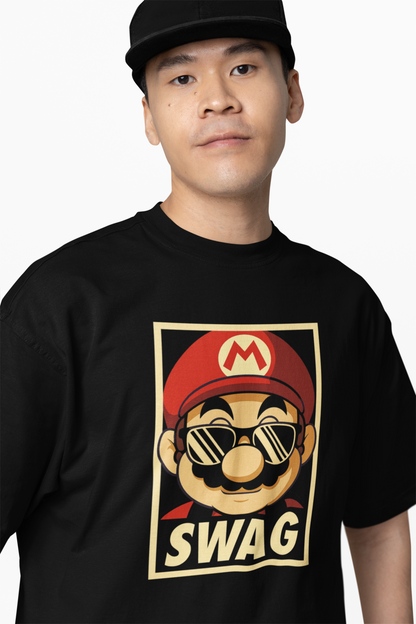 Mario Swag Oversized T-Shirts – Bold & Trendy Streetwear