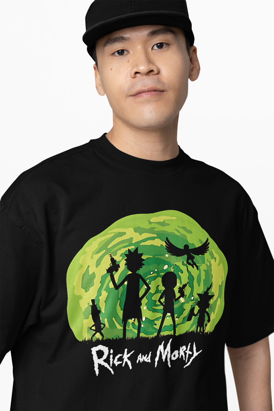 Rick Morty Team Oversized T-Shirts