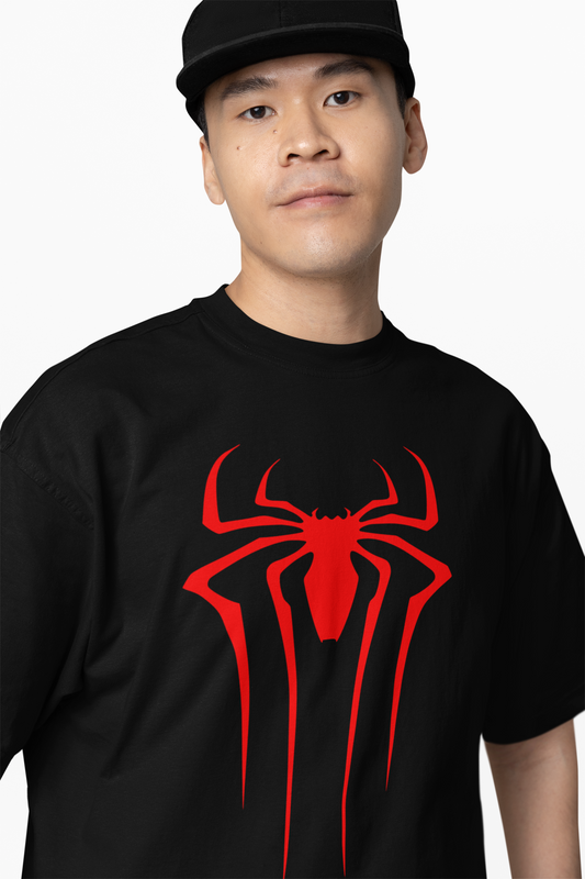 Scarlet Emblem Spider-Man Oversized T-Shirt Bold Marvel