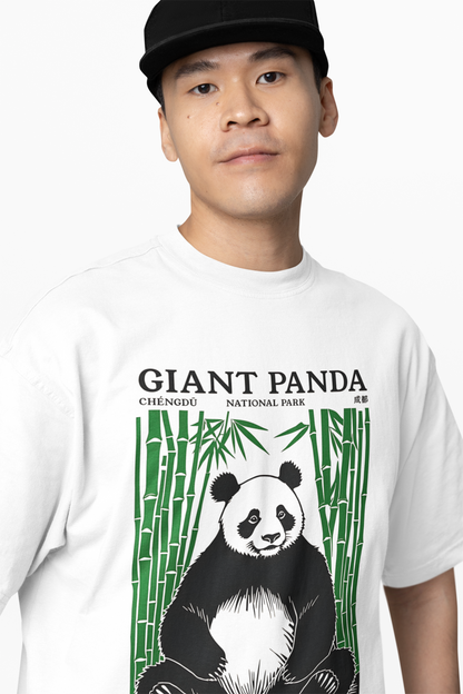 Graffiti Panda Oversized T-Shirt Bold Streetwear Graphic