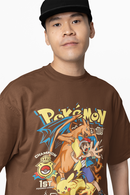 Pokemon League Oversized T-Shirt – Trendy Casual Streetwear Tee