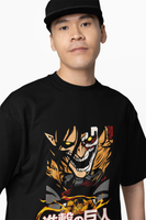 Armor Oversized T-Shirts Bold Attack On Titan Streetwear