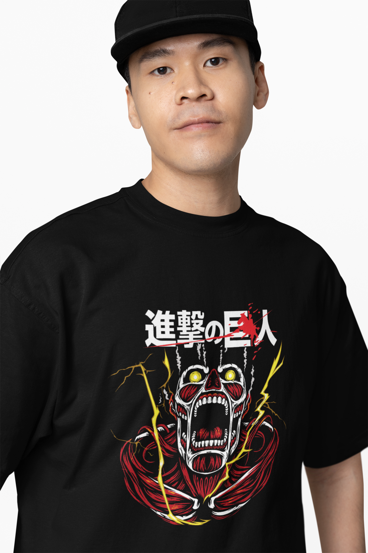 Skeletal Face Oversized T-Shirts Trendy Streetwear Cool Fit