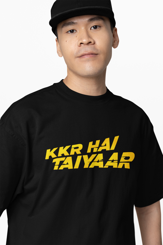 KKR Hai Taiyar Oversized T-Shirts