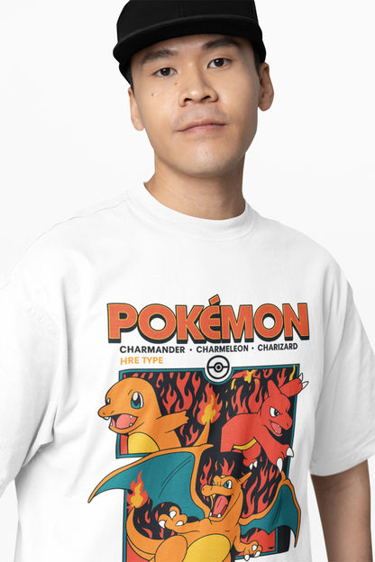 Charmander Oversized T-Shirts – Fiery Pokémon Streetwear Style