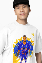 Cricketer 33 Oversized T-Shirts