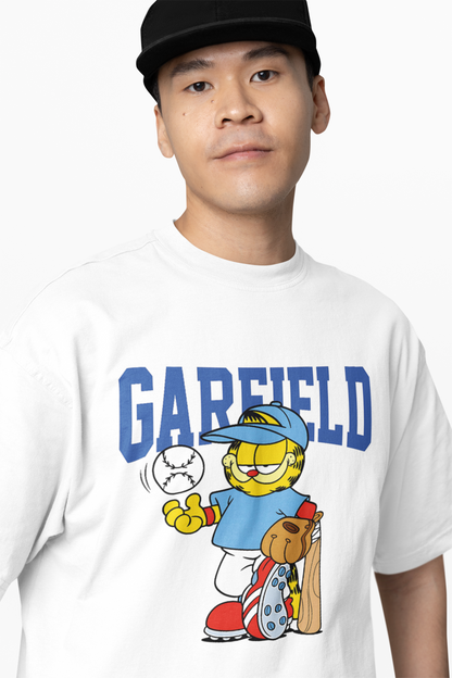 Baseball Garfield Oversized T-Shirts