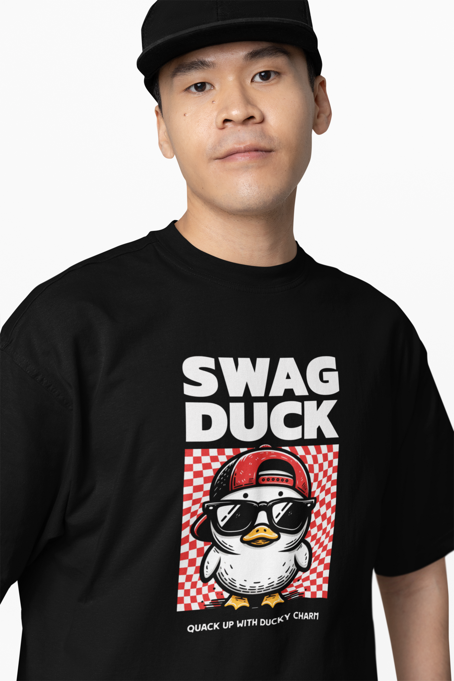 Swag Duck Oversized T-Shirt for Fun Casual Streetwear Looks