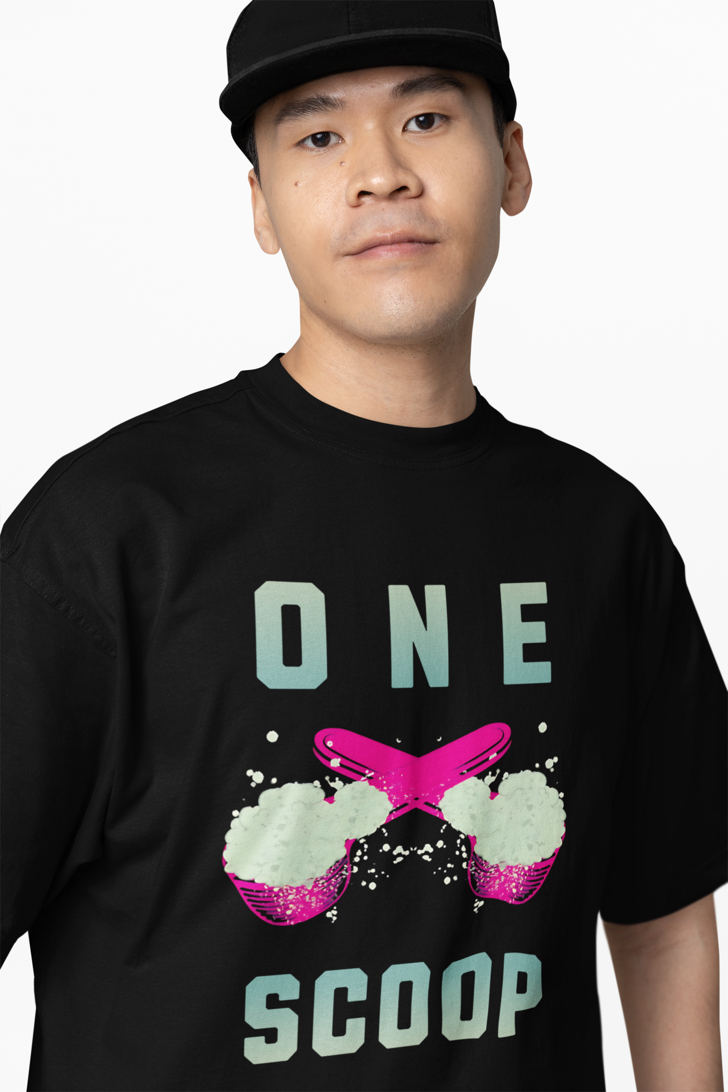 One Scoop Oversized T-Shirt Fitness Streetwear Style
