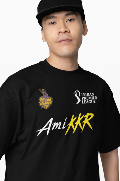 Ami KKR Team Oversized T-Shirts Stylish Cricket Fan Wear