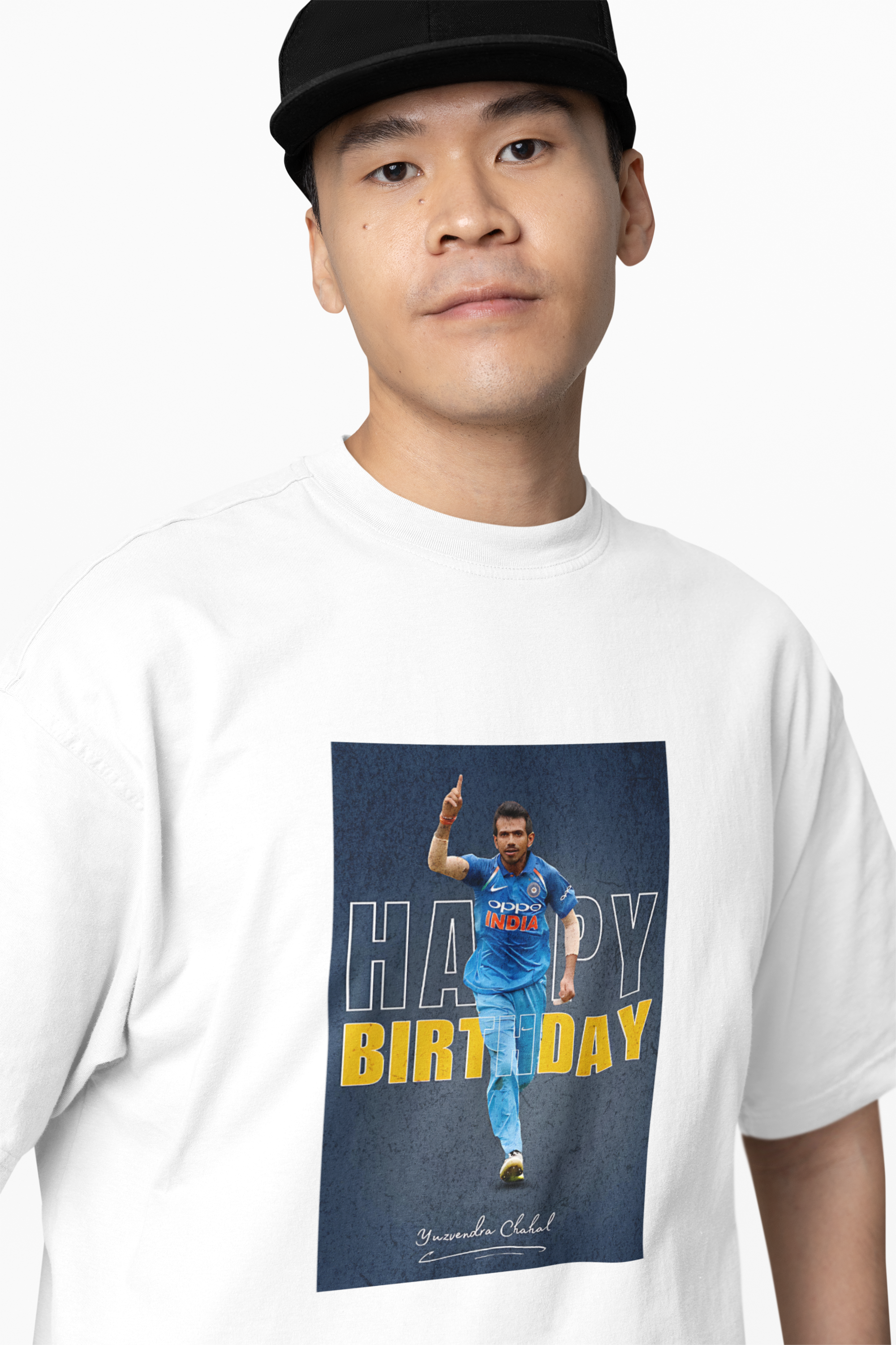 Happy Birthday Chahal Oversized T-Shirt