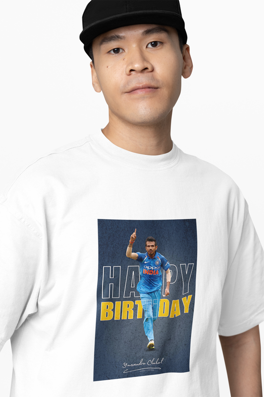 Happy Birthday Chahal Oversized T-Shirt