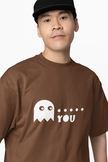 Ghost Graphic Oversized T-Shirts – Trendy Cartoon Style