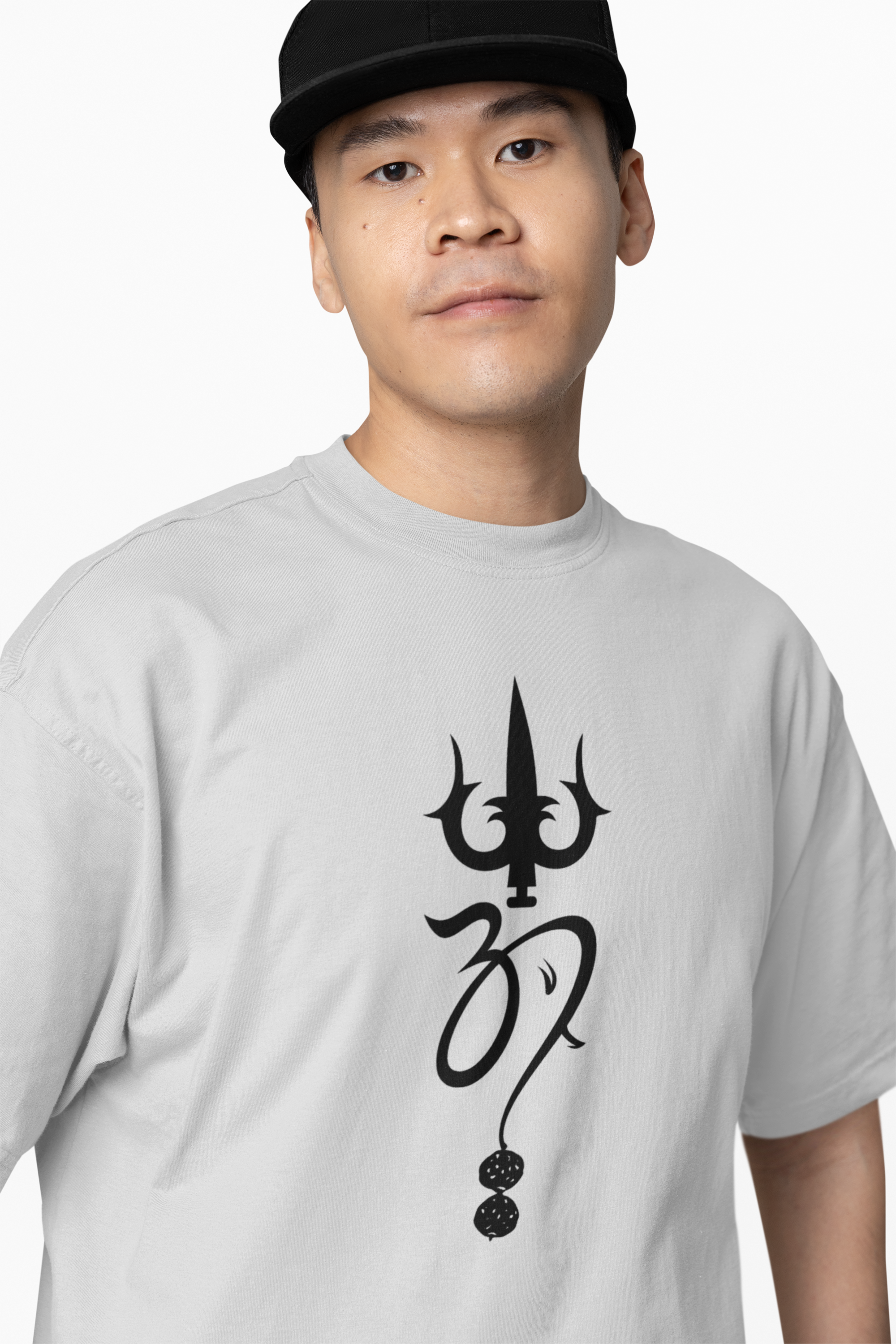 Trishul And Om Oversized T-Shirts