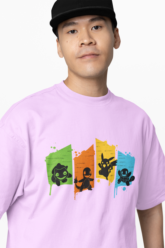 Pokemon Type Oversized T-Shirt – Relaxed Fit Anime-Inspired