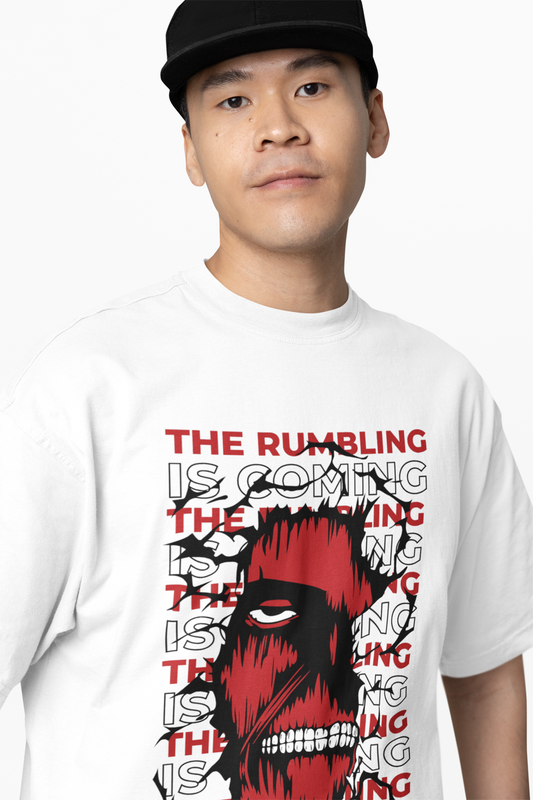Rumbling Oversized T-Shirts for Bold Anime Streetwear Style