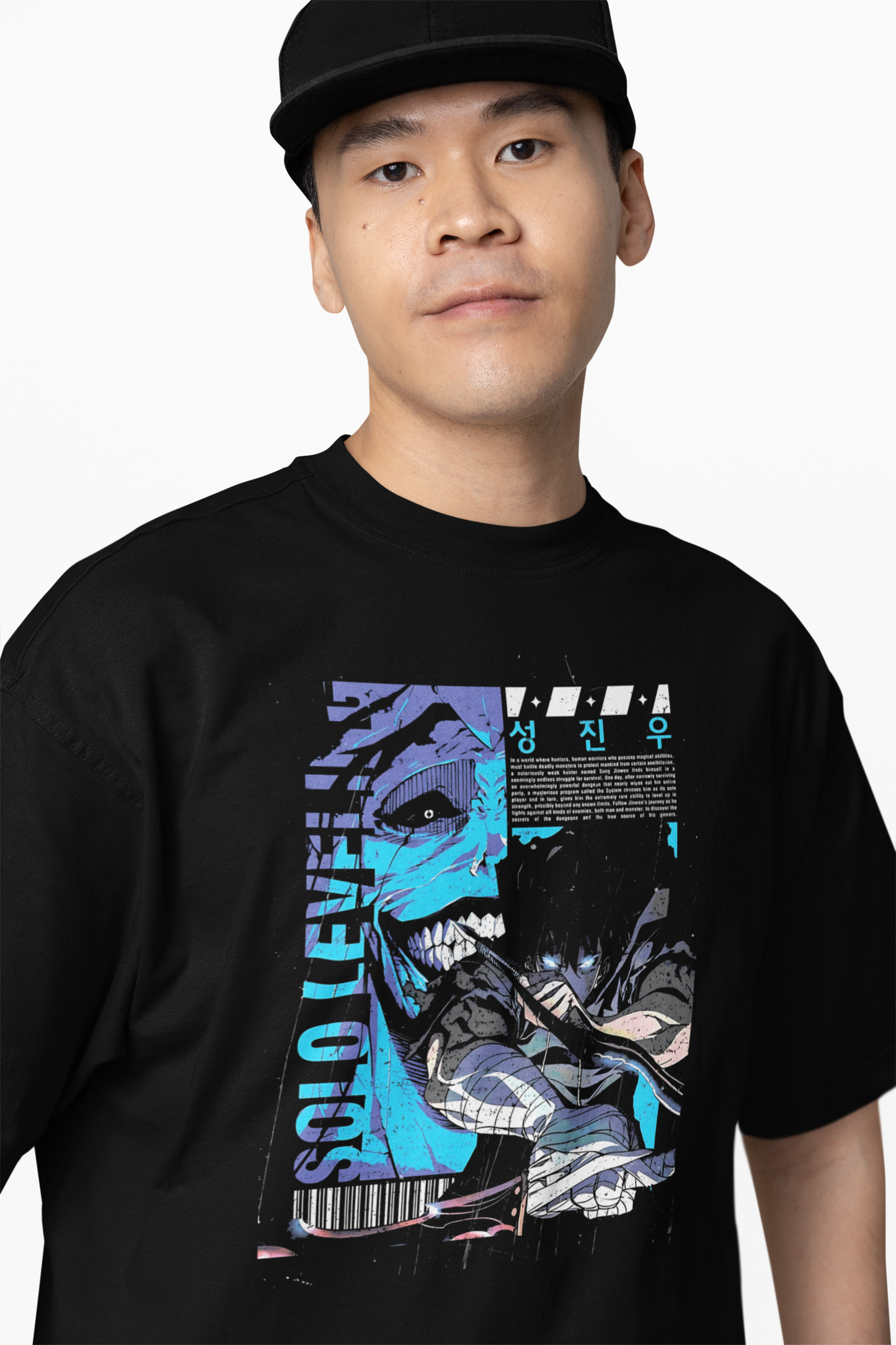 Solo Leveling Oversized T-Shirt Anime Streetwear Casual Tee
