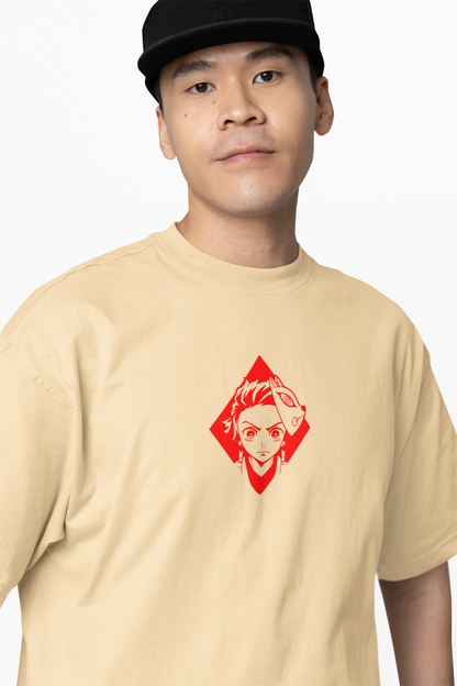 Tanjiro Kamado Oversized T-Shirts Anime Streetwear Tee