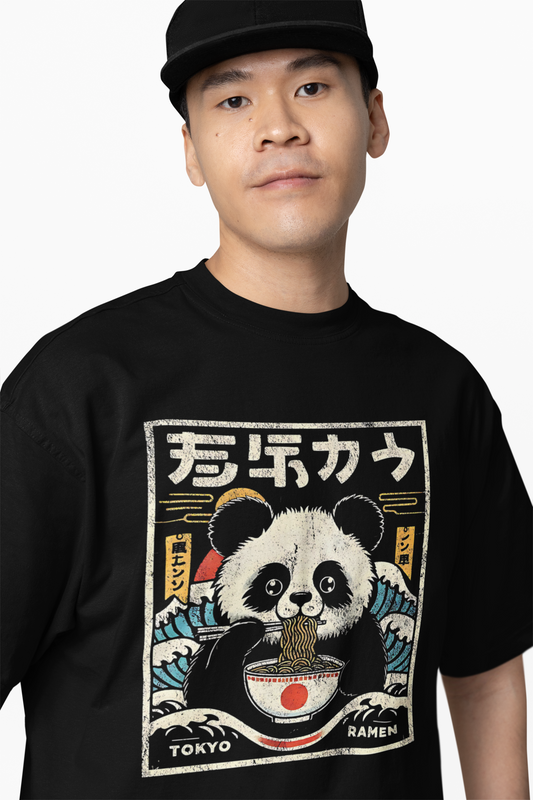 Tokyo Ramen Oversized T-Shirt Japanese Streetwear Graphic Tee